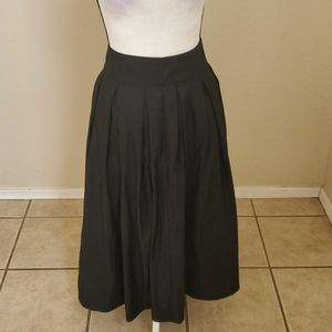 Vintage A-line pleated flared skirt